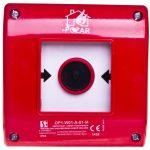 OP1-W01-A1-M Przycisk pprzeciwpożarowy natynkowy 1R czerwony z młotkiem OP1-W01-A01-M