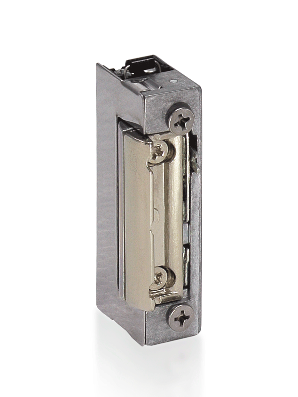 YS18NCPM12ADD Elektrozaczep Yotogi, NC 12V AC/DC, radialny, z pamięcią wewnętrzną i wyłącznikiem, symetryczny