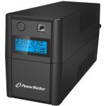 VI 850 SHL FR UPS Power Walker Line-Interactive 850VA, 2x 230V PL OUT, RJ11 in/out, usb, lcd, bateria 12V 9A