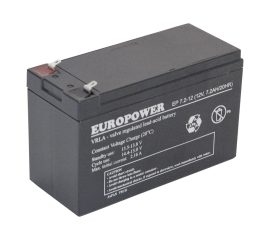 EP 7,2-12 Akumulator 7,2 Ah 12V, końcówki biegunowe T2