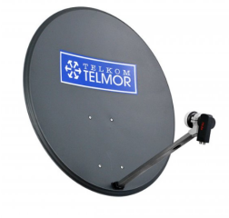 80 TT PREMU GRAPHITE Antena Satelitarna, czasza 80 cm, stal galwanizowana malowana, mocowanie czteropunktowe, kolor szary