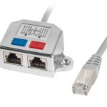 AD-0026-S Adapter rozdzielacz LAN/RJ-45 na 2X RJ45