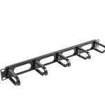 AK-1205-B ORGANIZER KABLI 19" 1U Z 5 UCHWYTAMI
