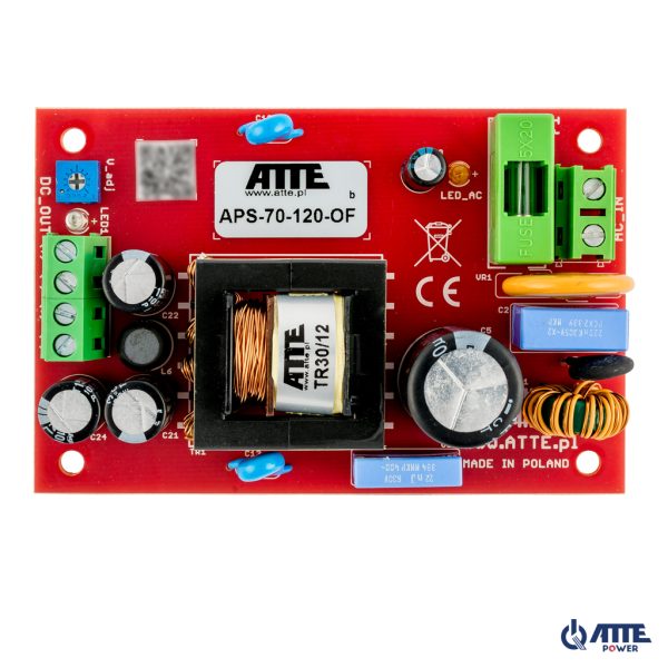 APS-70-120-OF Zasilacz sieciowy SMPS 12VDC/6A