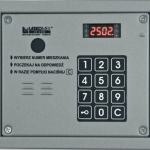 CP-2503R-SILVER Panel audio z czytnikiem kluczy RFID, możliwość montażu modułu KAM-3P, Laskomex