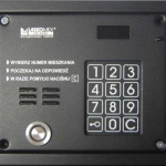 CP-2503TP-BLACK Panel audio,podświetlana klawiatura, możliwość montażu modułu kamery, kolor czarny, Laskomex