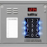 CP-3100NR-SILVER Panel audio z mini listą lokatorów i czytnikiem RFID, kolor srebrny, Laskomex