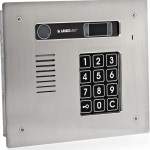 CP-3113R-INOX Panel audio poziomy ze stali nierdzewnej, z czytnikiem kluczy RFID, 4 wejścia,Laskomex