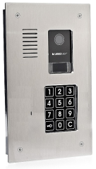 CP-3123R-INOX Panel audio pionowy ze stali nierdzewnej, z czytnikiem kluczy RFID, 4 wejścia, Laskomex