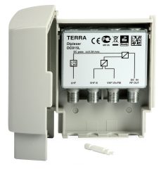 DC015L/TERRA Zwrotnica antenowa DC015L Terra VHFI/II+FM-VHFIII-UHF, 3 wej./1 wyj.