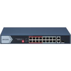 DS-3E0318P-E/M(C) Switch 18-portowy (16xPoE), 1xSFP