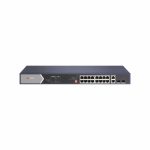 DS-3E0520HP-E Switch HiPoE, 16xPoE+ 2xUpLink 2x SFP 225W