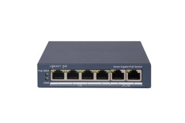 DS-3E1506P-EI Switch PoE Hikvision, 4-porty PoE, smart