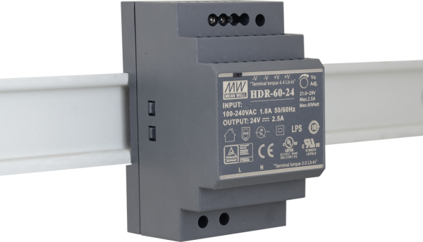 HDR-100-12 Zasilacz na szynę DIN 12V/100W/7.1A