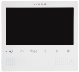 M1023W Monitor wideodomofonowy kolorowy, 7'. VIDOS'