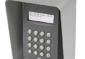 MCT68ME-IO-O Zewnętrzny czytnik dualny Mifare 13,56Mhz / EM 125kHz Unique/Klawiatura/ 3/2 we/wy/Daszek/ROGER