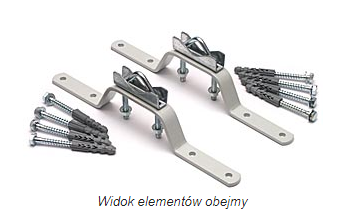 OMM-50W6 Obejma murowa czterootworowa, DIPOL