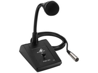 PDM-302 Mikrofon pulpitowy PA, na gęsiej szyi.