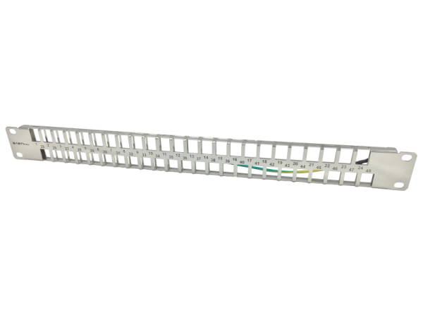 PK046 Patch panel 19" modularny 48 portów