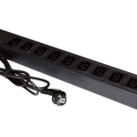 PZ011 Listwa zasilająca 19" gniazdo 9 x IEC320 C13 wtyk CEE 7/7