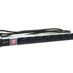 RALZ Listwa zasilająca 230VAC, szafy rack 19' 8 gniazd