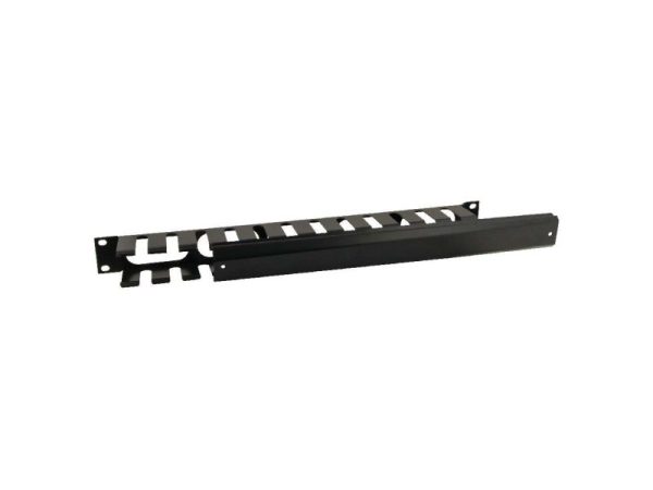 RAOK-1M Organizer kabli poziomy metalowy z pokrywką 1U
