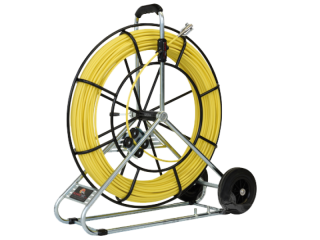 RUNPOTEC-STANDARD-fi9mm-150m Włókno szklane fi 9 mm na stojaku mobilnym Ø 730mm, 150m, RTG Ø 12mm