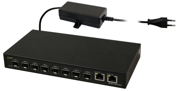 SFG10F8 Switch optyczny  (8xSFP, 2xRJ45)