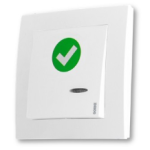 SPR-PK1/K/BAT Przycisk kasujący 1-klawiszowy, bateryjny, podtynkowy