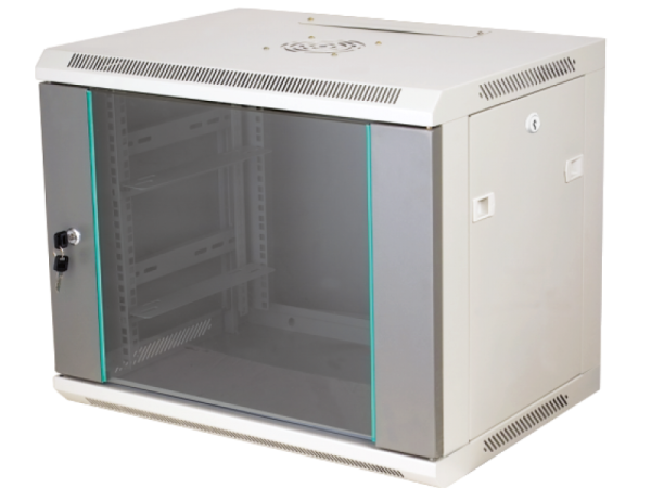 SW-12U-600-450-N-DSJ-OP-RP-B-S Szafa rack wisząca 19" 12U 600x450, niedzielona