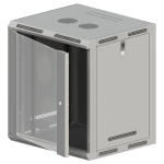 SW-15U-600-600-N-DSJ-OP-RP-B-S Szafa wisząca 19" 15U 600x600, niedzielona