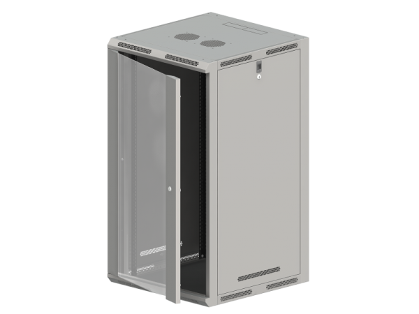 SW-21U-600-500-N-DSJ-OP-RP-B-S Szafa wisząco/stojąca 19" 21U 600x500