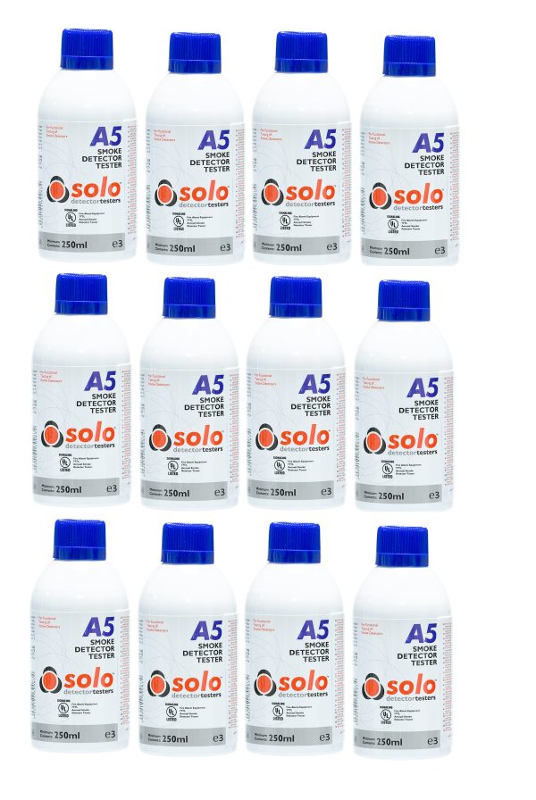 ZZ-SOLO A5-001-12PACK Zestaw składający się z 12 szt. SOLO A5, Aerozol testowy optyczne czujki dymu, SOLO