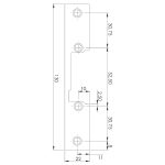 YFP130SS Płaskownik montażowy 130mm, inox