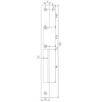 YFP250G Płaskownik montażowy 250mm, szary,