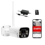 ZZTAVIO-WiFi-5 Kamera IP TAVIO 8Mpix/4K 3.6mm uSD WIFI IR35m mikr