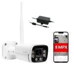 ZZTAVIO-WiFi-6 Kamera IP TAVIO 8Mpix/4K 3.6mm uSD WIFI IR35m mikr