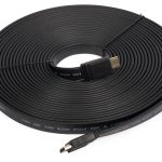 HDMI-S10P Kabel HDMI-HDMI 10m płaski, v1.4, Ethernet, FullHD