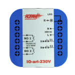 IO-ari-230V Bezprzewodowy dwukanałowy sterownik 230V AC