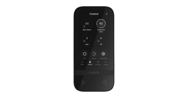 Keypad Touchscreen BLACK Bezp. klawiatura z ekranem dotykowym, czarna