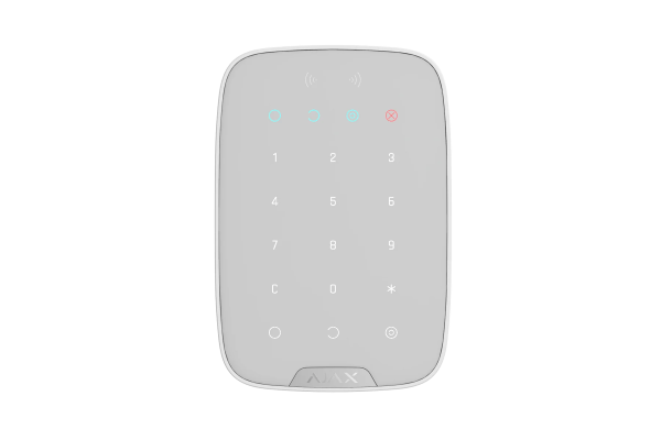 KeyPad Plus WHITE Bezprzewodowa klawiatura, obsługa kart, biała