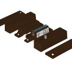 MC 446-B Kontaktron magnetyczny powierzchniowy - Brązowy