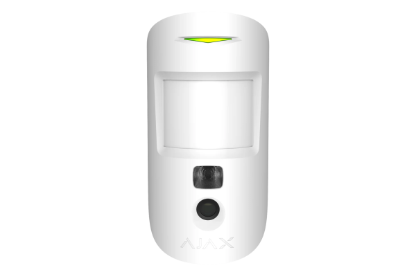 MotionCam (PhOD) WHITE Bezprzewodowy czujnik ruchu na podczerwień obsługujący funkcje: zdjęcia z alarmu, zdjęcia na żądanie, zdjęcia według harmonogramu i zdjęcia według scenariusza.