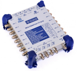 Premu TT-5/16 Multiswitch, 5 - wejściowy (4xSAT, 1xTV), 16 - wyjściowy, TELMOR
