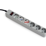 SPG6-B-6C LISTWA ZASILAJĄCA szara