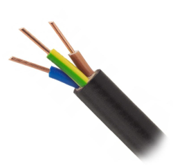 Przewód elektryczny ziemny drut YKY 0,6/1kV 3x1,5mm2 CZARNY MERCOR 100m