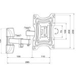 Uchwyt TV ścienny LED/LCD ART 10-42