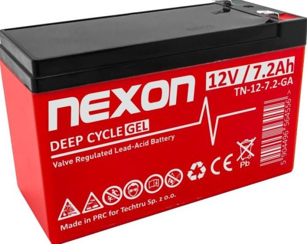 TN-12-7.2-GA Akumulator VRLA GEL 12V 7,2Ah NEXON