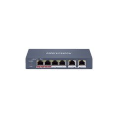 DS-3E1106HP-EI Switch PoE, 4x100M PoE, 2xUpLink 100M port, 60W