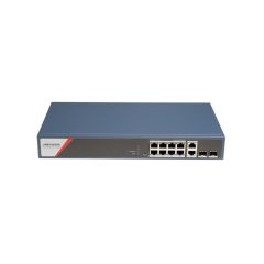 DS-3E1512HP-SI-8P2T2F Switch PoE, 8x PoE, 2x Gb uplink, 2xSFP, PoE 130W